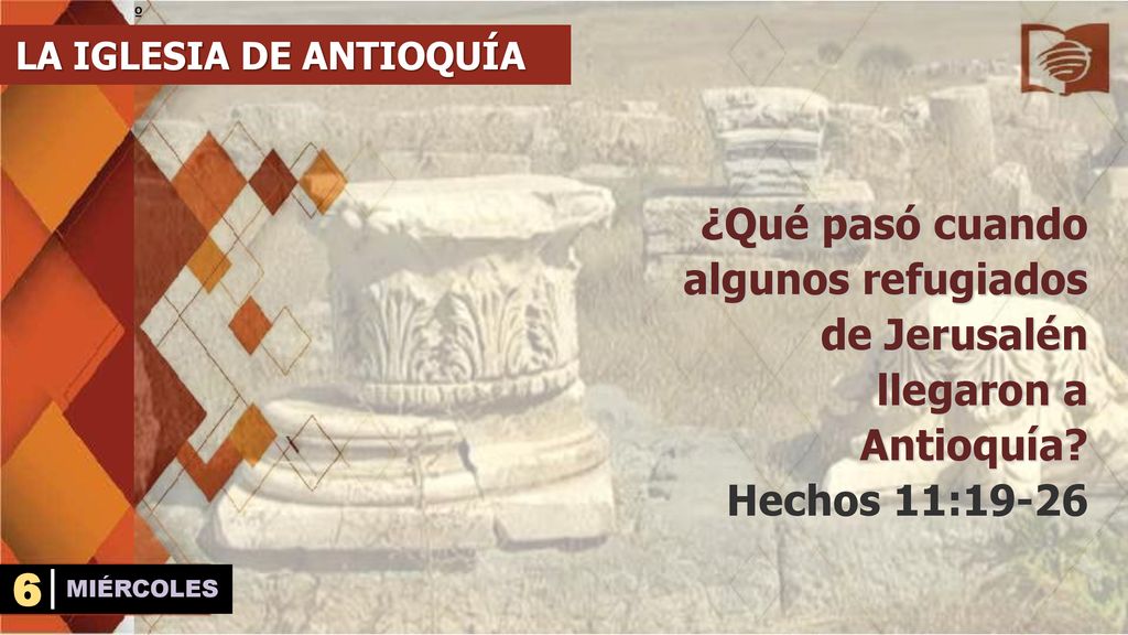 º LA IGLESIA DE ANTIOQUÍA. ¿Qué pasó cuando algunos refugiados de Jerusalén llegaron a Antioquía Hechos 11: