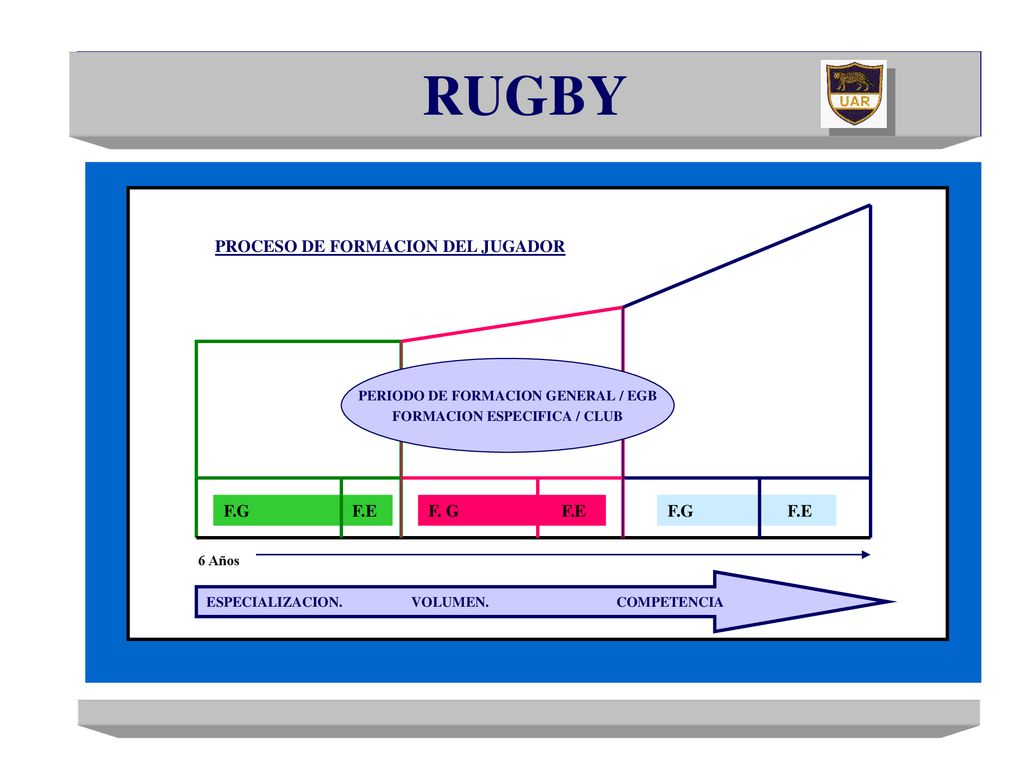 PERIODO DE FORMACION GENERAL / EGB FORMACION ESPECIFICA / CLUB
