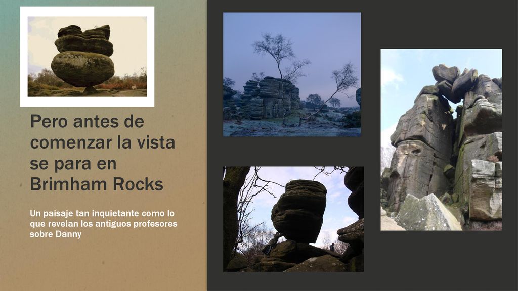 Pero antes de comenzar la vista se para en Brimham Rocks