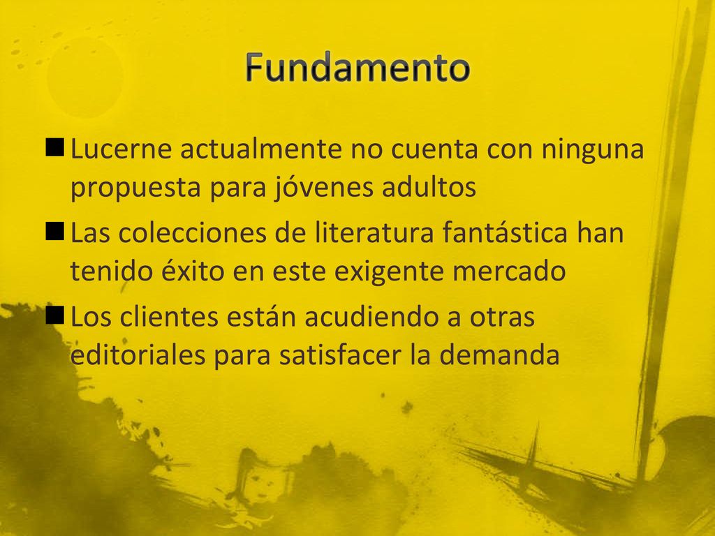 Fundamento Lucerne actualmente no cuenta con ninguna propuesta para jóvenes adultos.