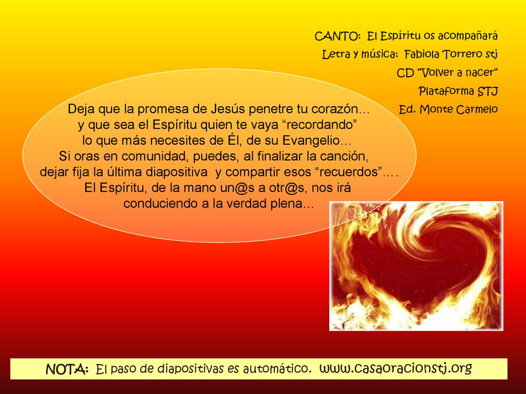 Deja que la promesa de Jesús penetre tu corazón…