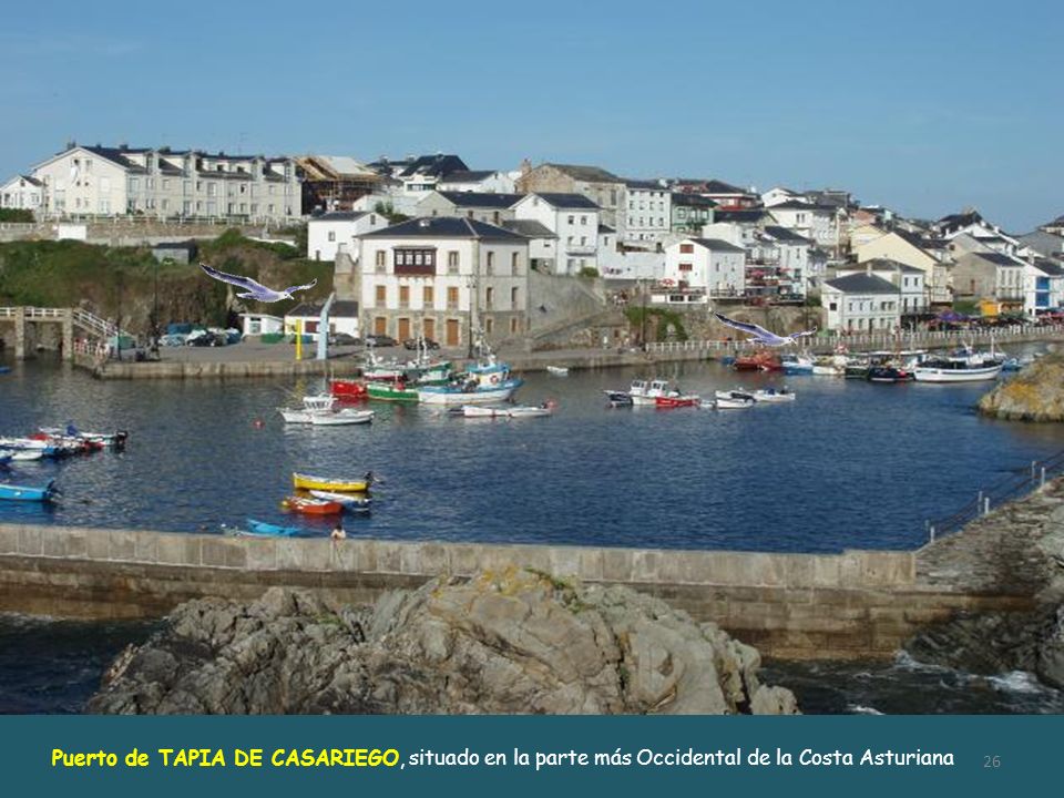 Puerto de TAPIA DE CASARIEGO, situado en la parte más Occidental de la Costa Asturiana