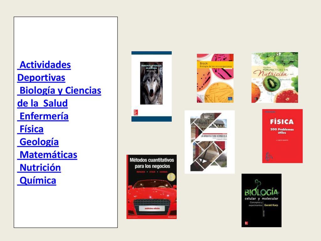 Actividades Deportivas Biología y Ciencias de la Salud Enfermería