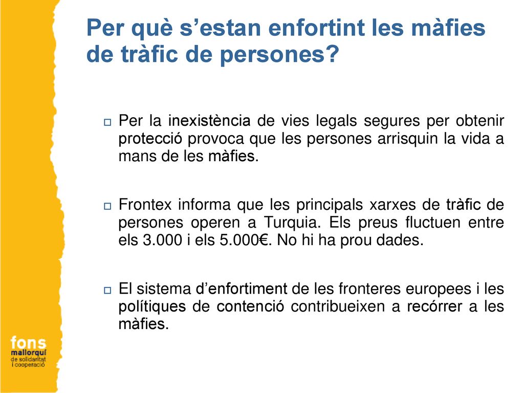 Per què s’estan enfortint les màfies de tràfic de persones