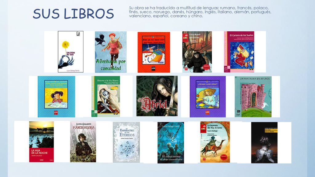 Su obra se ha traducido a multitud de lenguas: rumano, francés, polaco, finés, sueco, noruego, danés, húngaro, inglés, italiano, alemán, portugués, valenciano, español, coreano y chino.