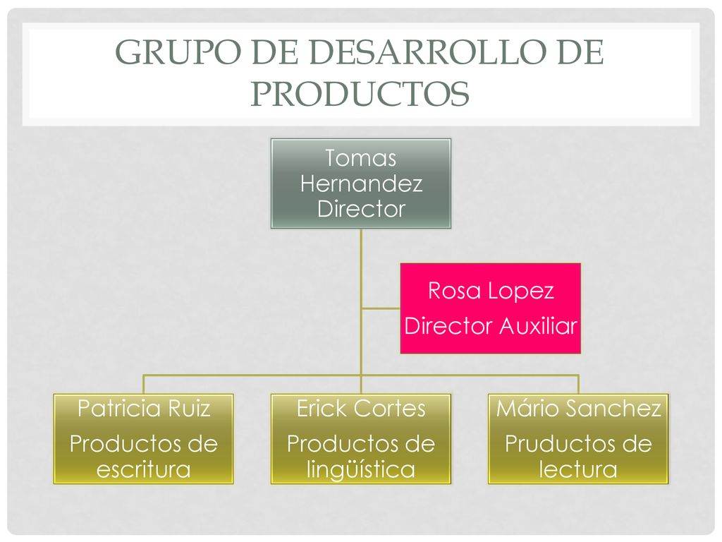 GRUPO DE DESARROLLO DE PRODUCTOS
