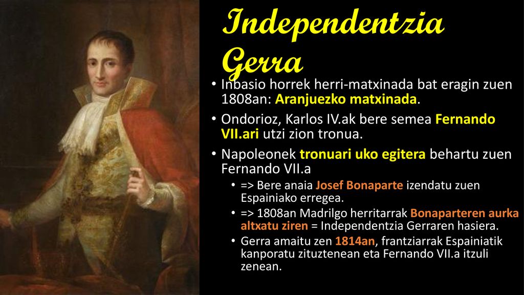 Independentzia Gerra Inbasio horrek herri-matxinada bat eragin zuen 1808an: Aranjuezko matxinada.