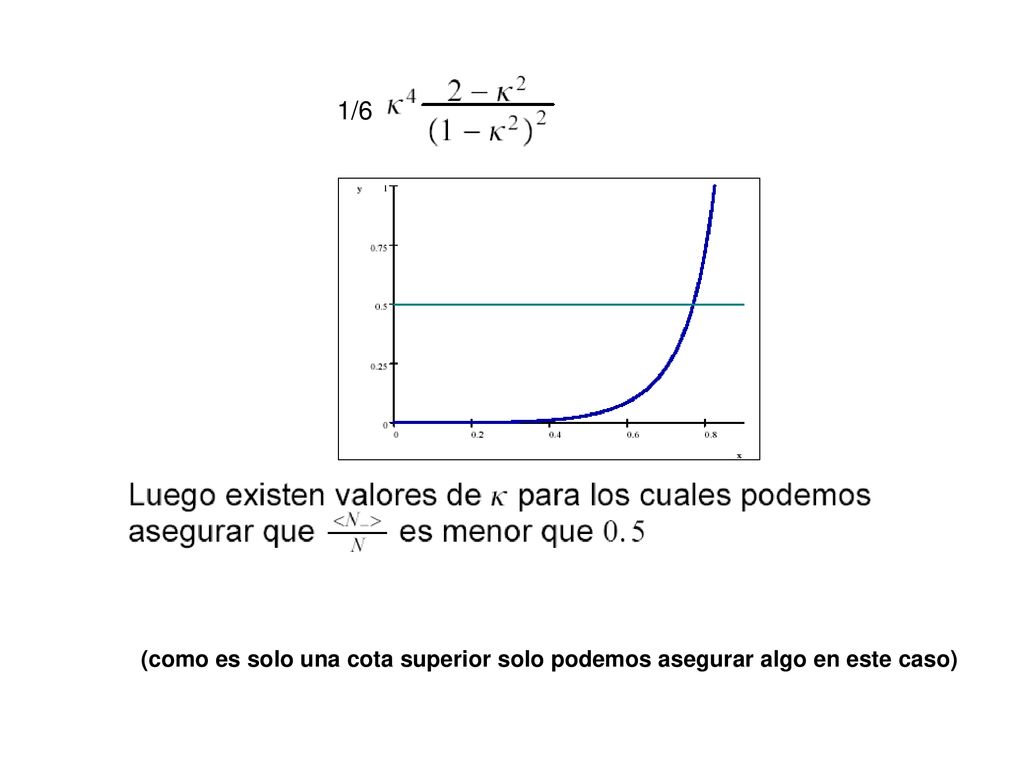 1/6 (como es solo una cota superior solo podemos asegurar algo en este caso)