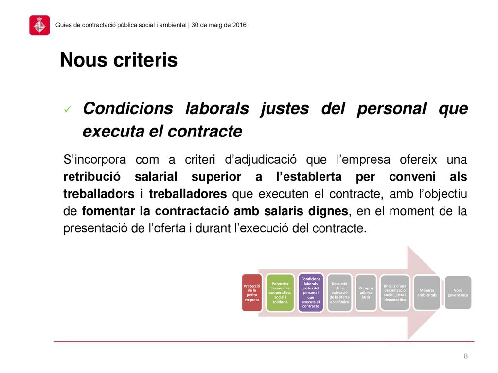 Guies de contractació pública social i ambiental | 30 de maig de 2016