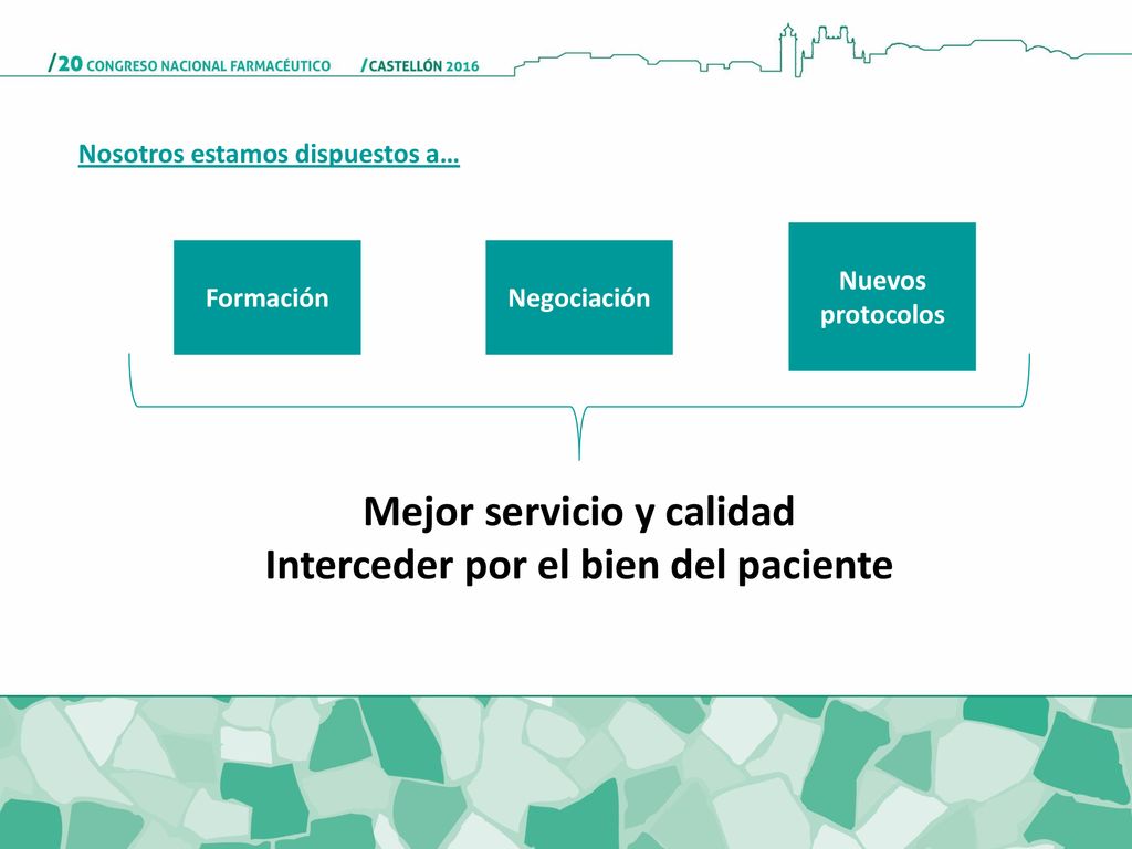 Mejor servicio y calidad Interceder por el bien del paciente