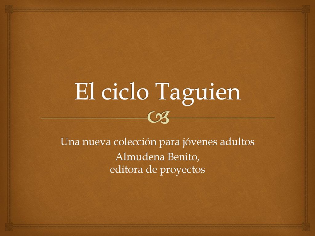 El ciclo Taguien Una nueva colección para jóvenes adultos