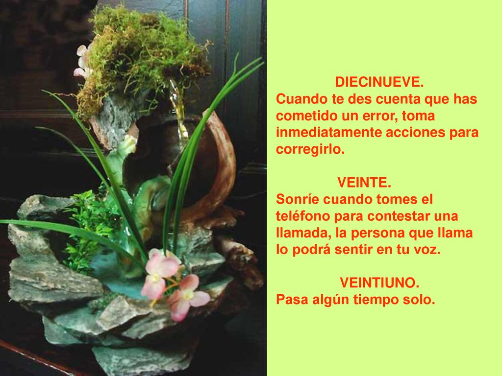 DIECINUEVE. Cuando te des cuenta que has cometido un error, toma inmediatamente acciones para corregirlo.