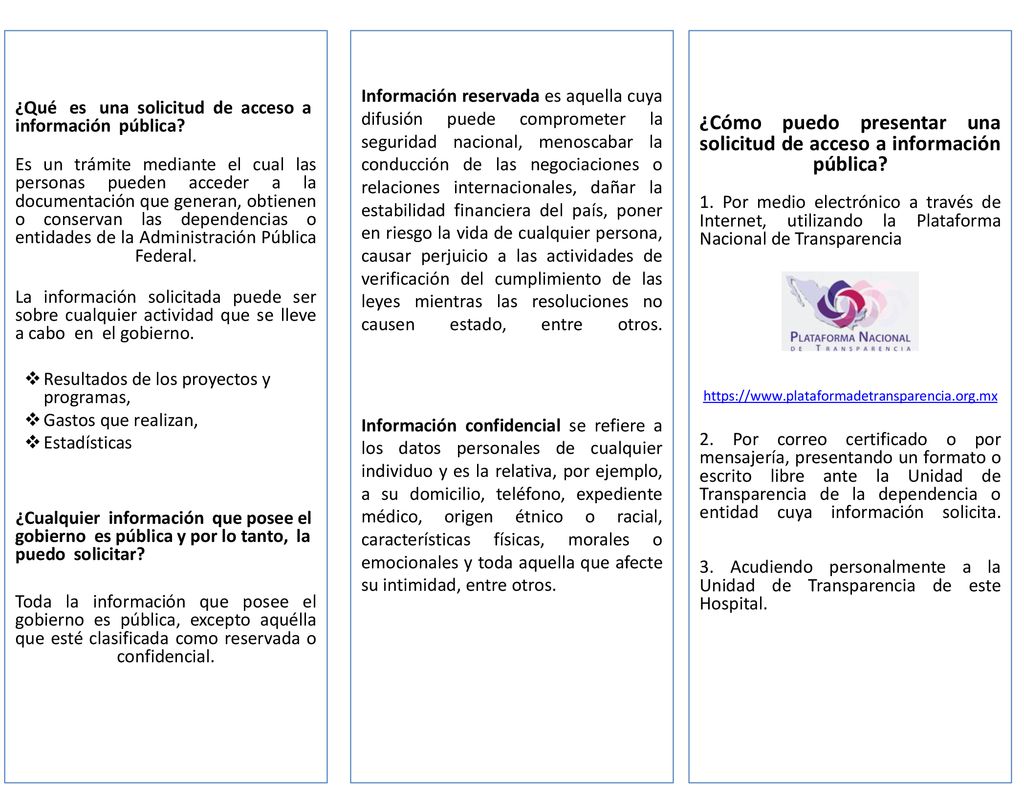 ¿Qué es una solicitud de acceso a información pública