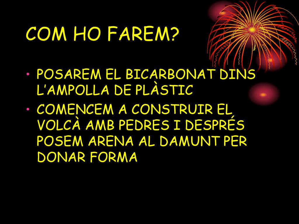 COM HO FAREM POSAREM EL BICARBONAT DINS L’AMPOLLA DE PLÀSTIC