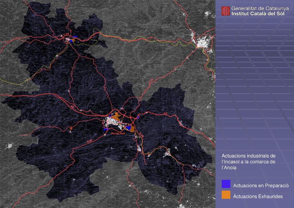 Actuacions industrials de l’Incasol a la comarca de l’Anoia