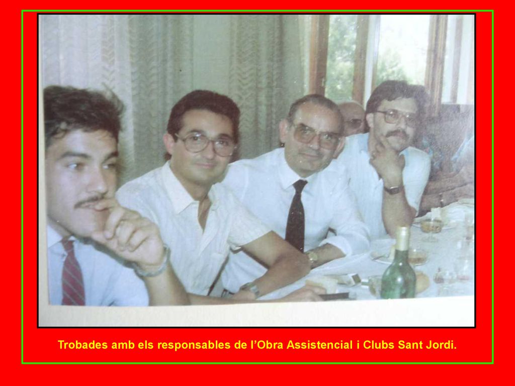 Trobades amb els responsables de l’Obra Assistencial i Clubs Sant Jordi.