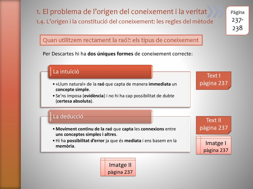 1. El problema de l’origen del coneixement i la veritat