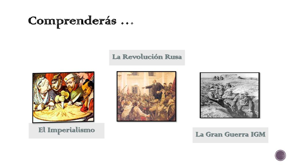 Comprenderás … El Imperialismo La Revolución Rusa La Gran Guerra IGM