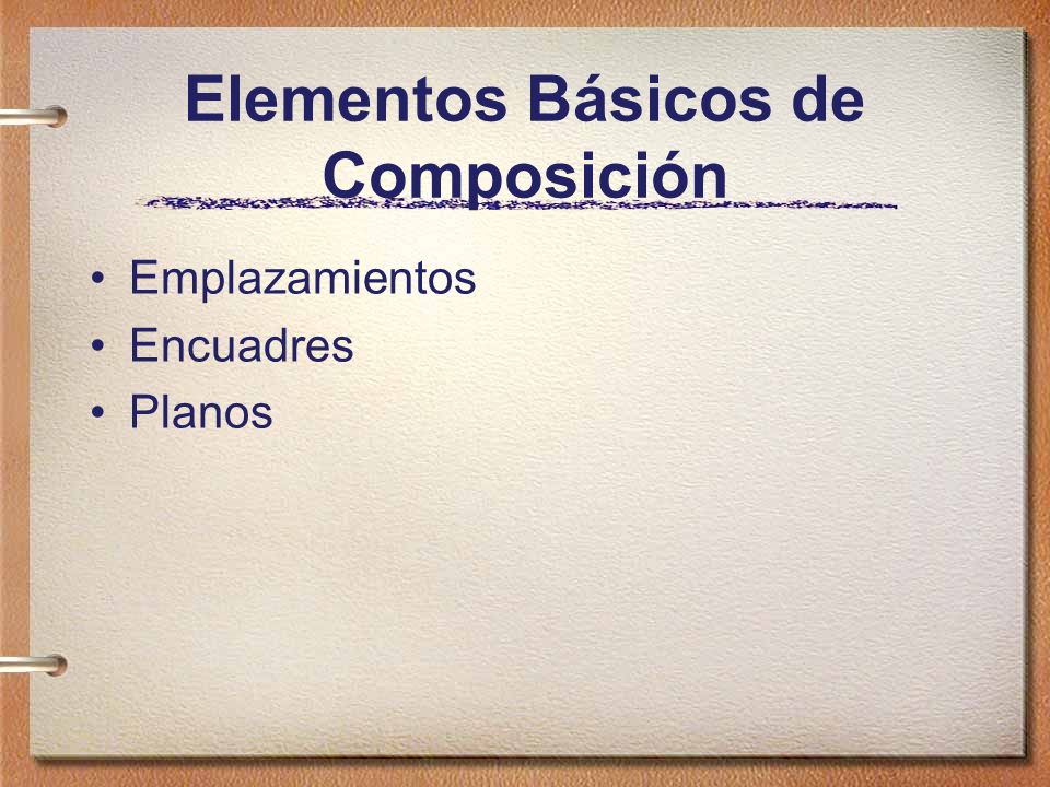 Elementos Básicos de Composición