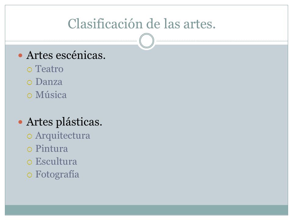 Clasificación de las artes y artes plásticas. - ppt video online