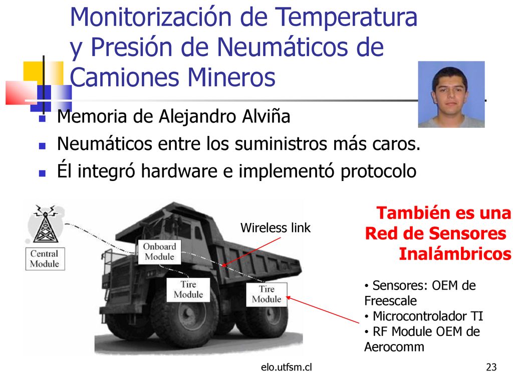 Monitorización de Temperatura y Presión de Neumáticos de Camiones Mineros