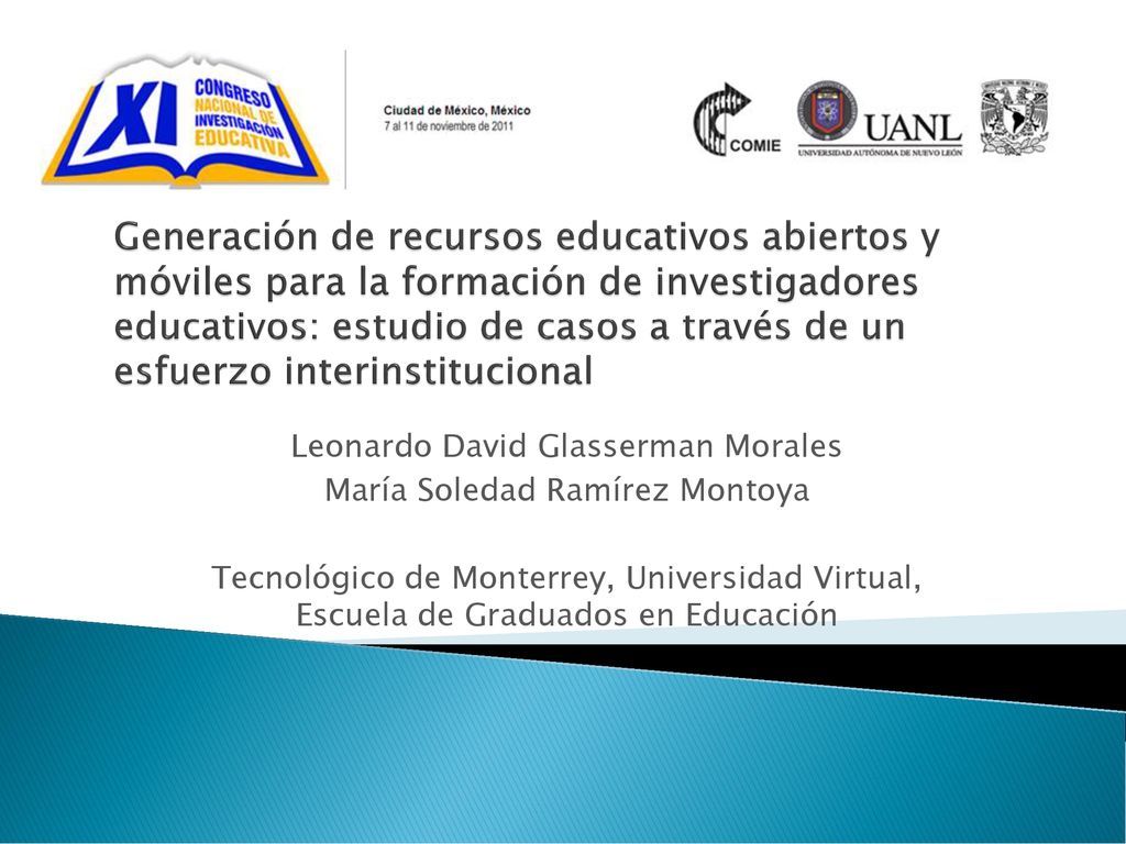 Generación de recursos educativos abiertos y móviles para la formación de investigadores educativos: estudio de casos a través de un esfuerzo interinstitucional