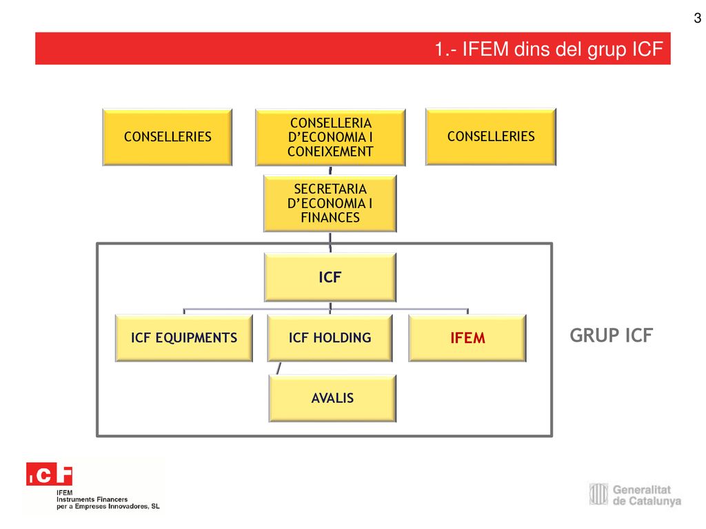 1.- IFEM dins del grup ICF GRUP ICF ICF IFEM