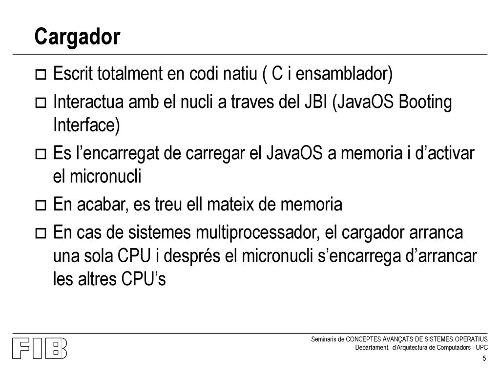 Cargador Escrit totalment en codi natiu ( C i ensamblador)
