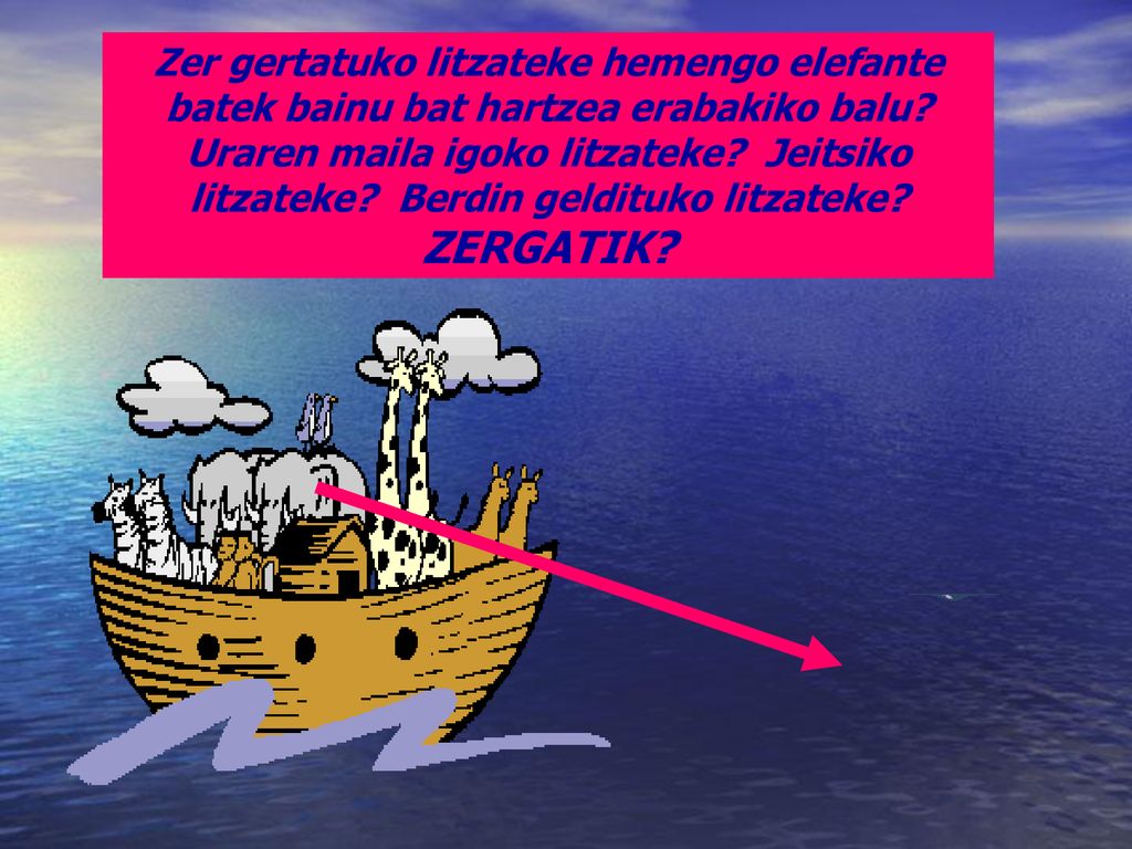 Zer gertatuko litzateke hemengo elefante batek bainu bat hartzea erabakiko balu.