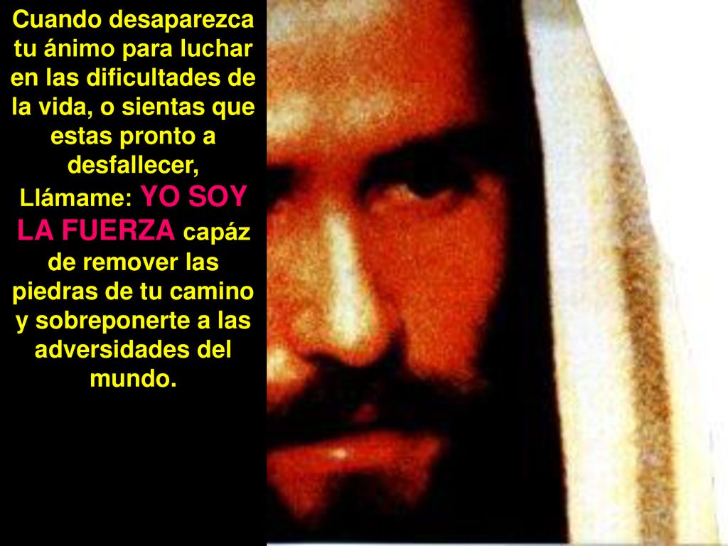 Cuando desaparezca tu ánimo para luchar en las dificultades de la vida, o sientas que estas pronto a desfallecer,