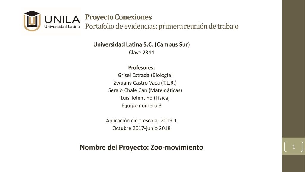 Nombre del Proyecto: Zoo-movimiento