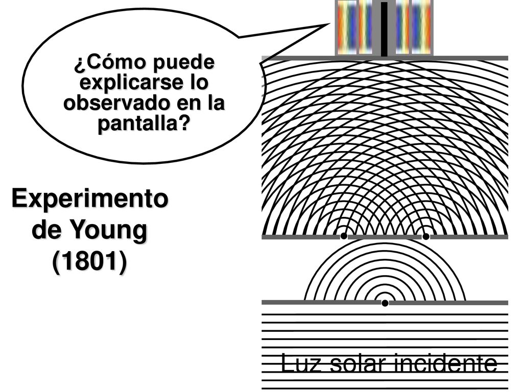 ¿Cómo puede explicarse lo observado en la pantalla