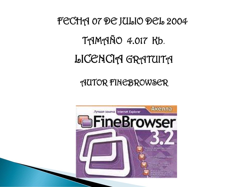 LICENCIA GRATUITA FECHA 07 DE JULIO DEL 2004 TAMAÑO Kb.