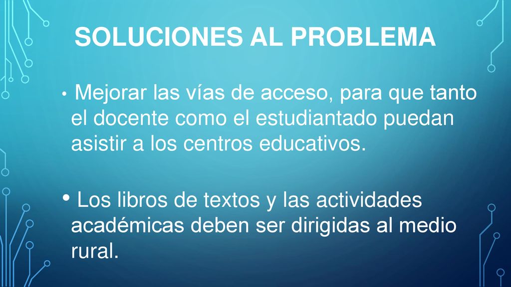 Soluciones al Problema