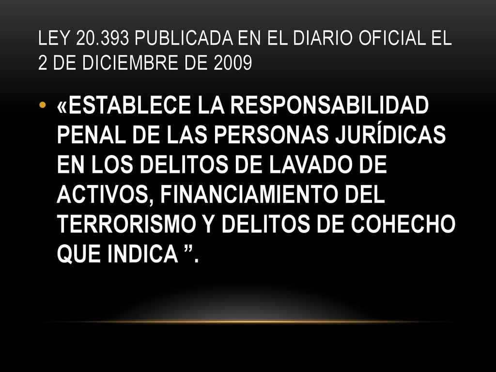 Ley publicada en el Diario Oficial el 2 de diciembre de 2009