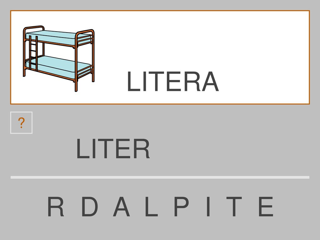 LITERA LITER R D A L P I T E