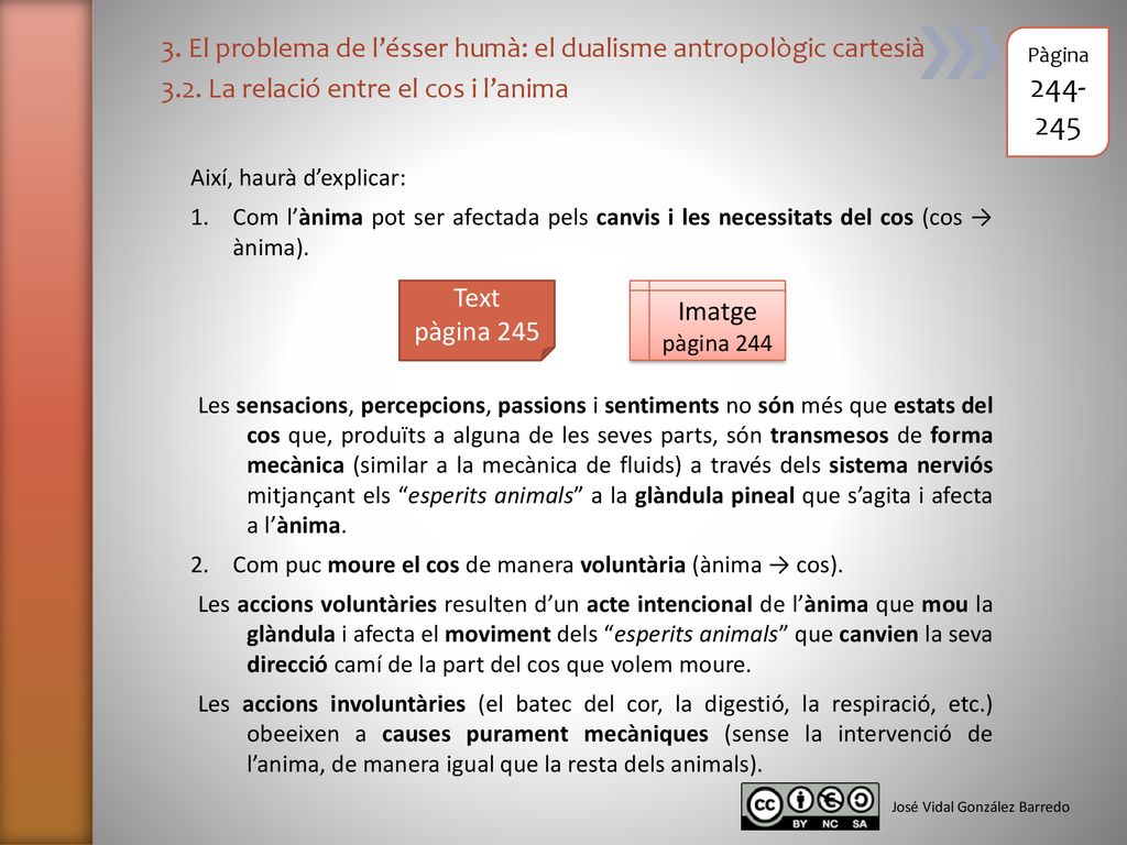 3. El problema de l’ésser humà: el dualisme antropològic cartesià