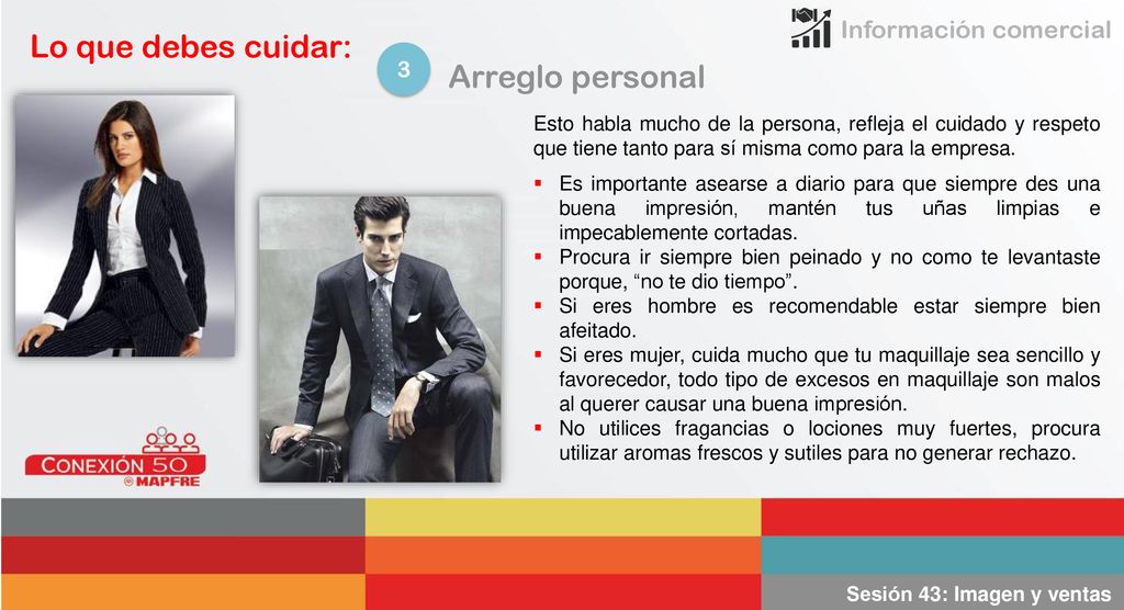 Lo que debes cuidar: Arreglo personal Información comercial 3