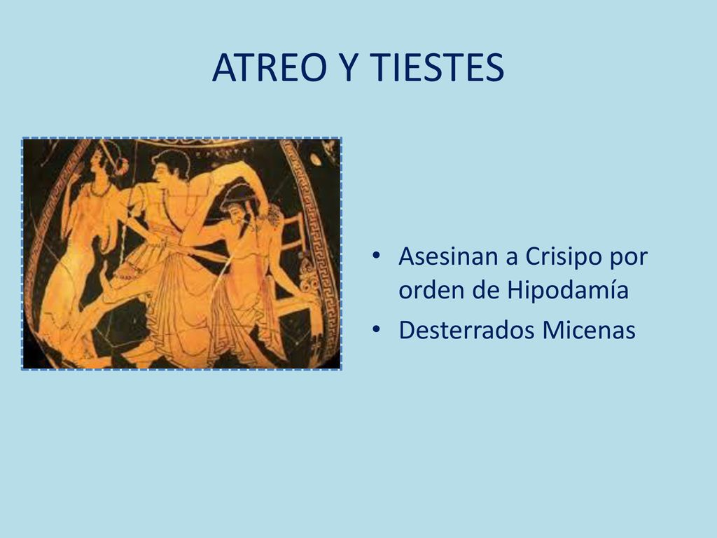 ATREO Y TIESTES Asesinan a Crisipo por orden de Hipodamía