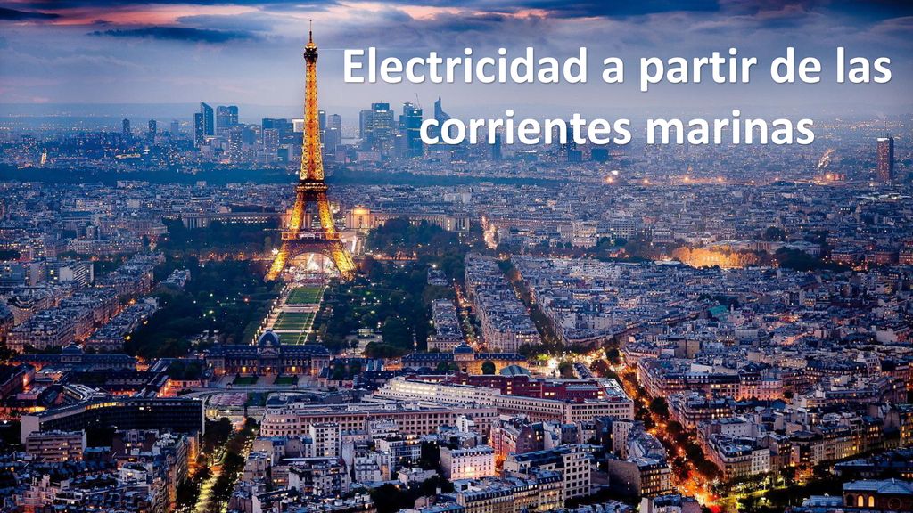 Electricidad a partir de las corrientes marinas
