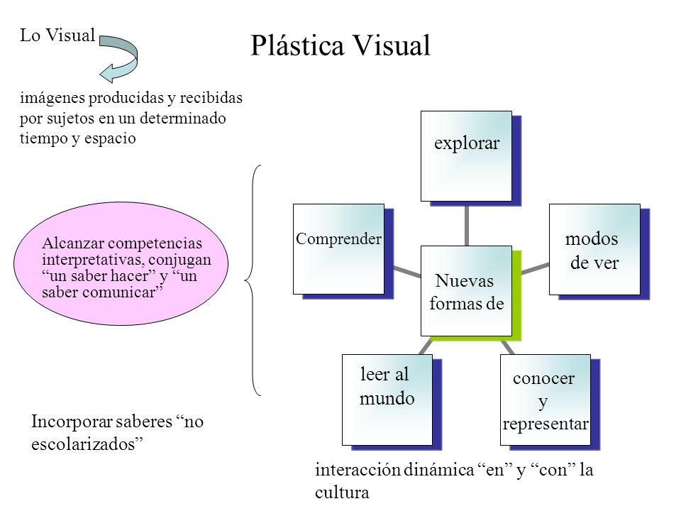 Plástica Visual Lo Visual Incorporar saberes no escolarizados