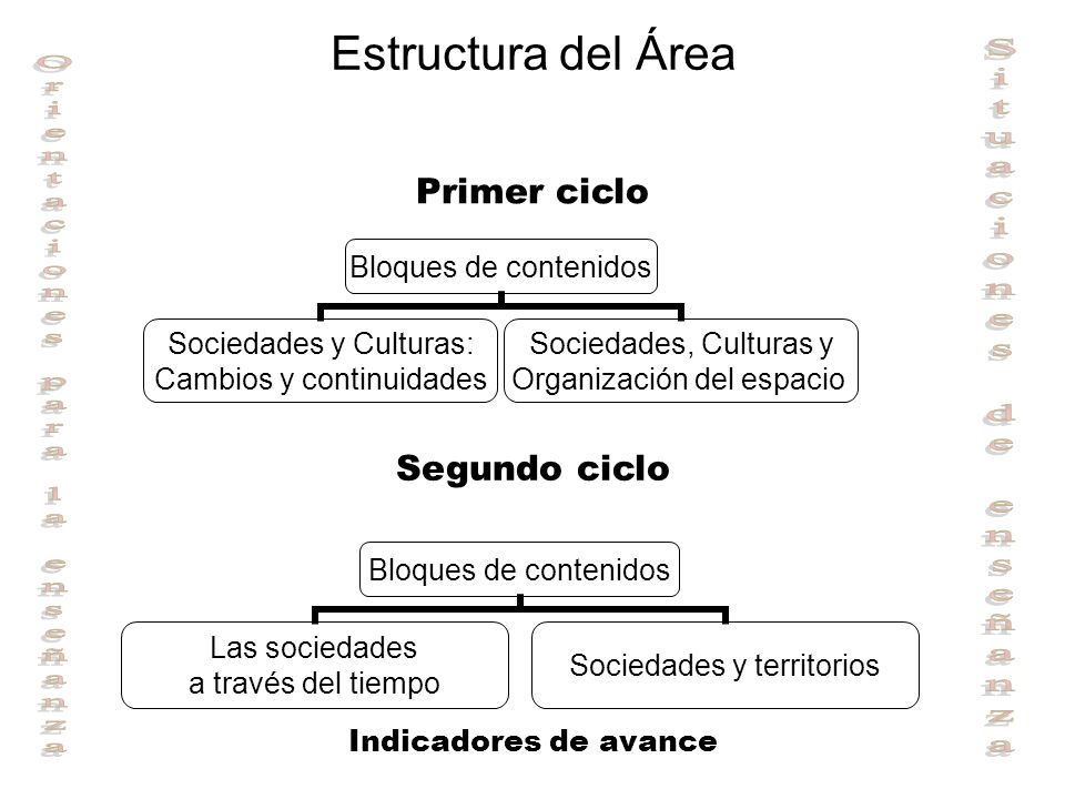 Estructura del Área Primer ciclo Segundo ciclo