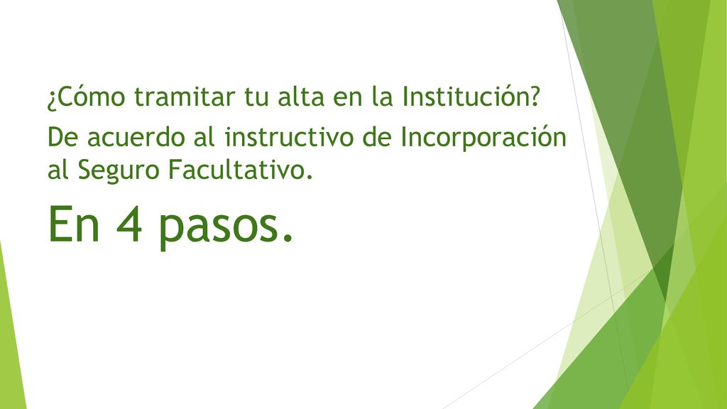 En 4 pasos. ¿Cómo tramitar tu alta en la Institución