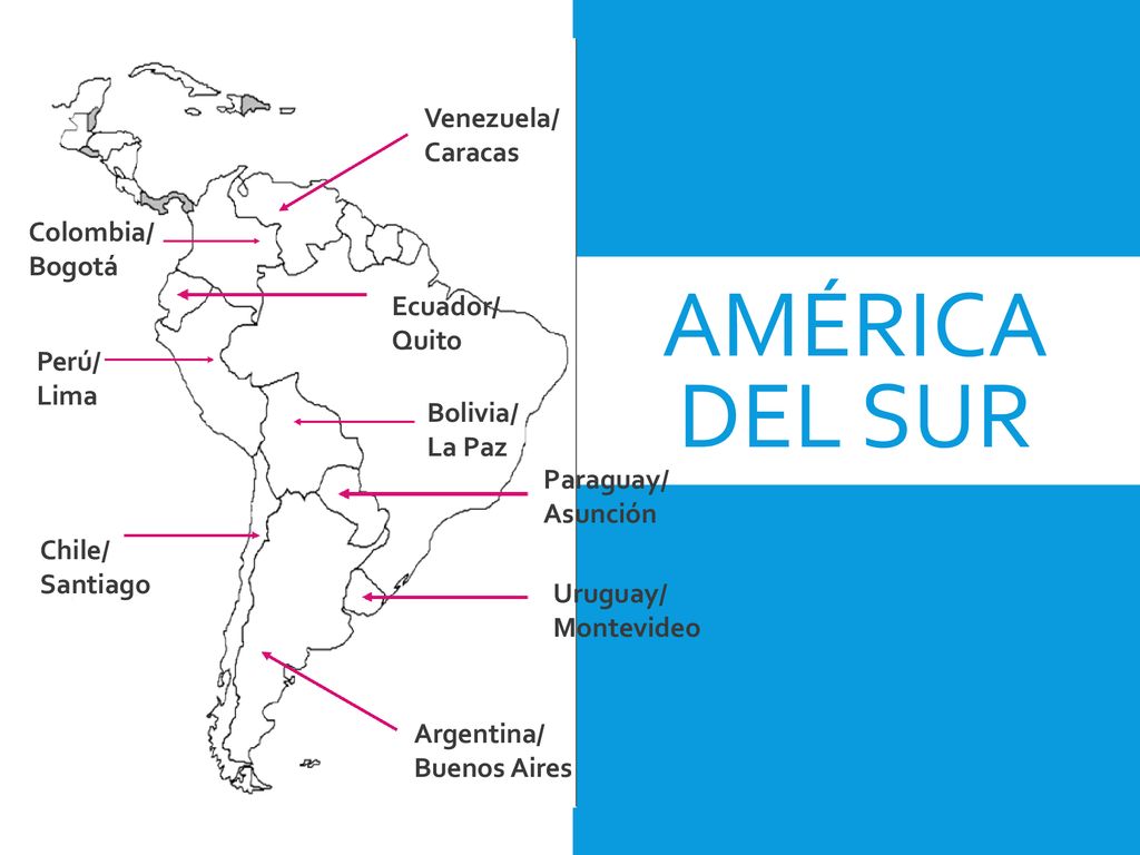 AmÉrica del Sur Venezuela/ Caracas Colombia/ Bogotá Ecuador/ Quito