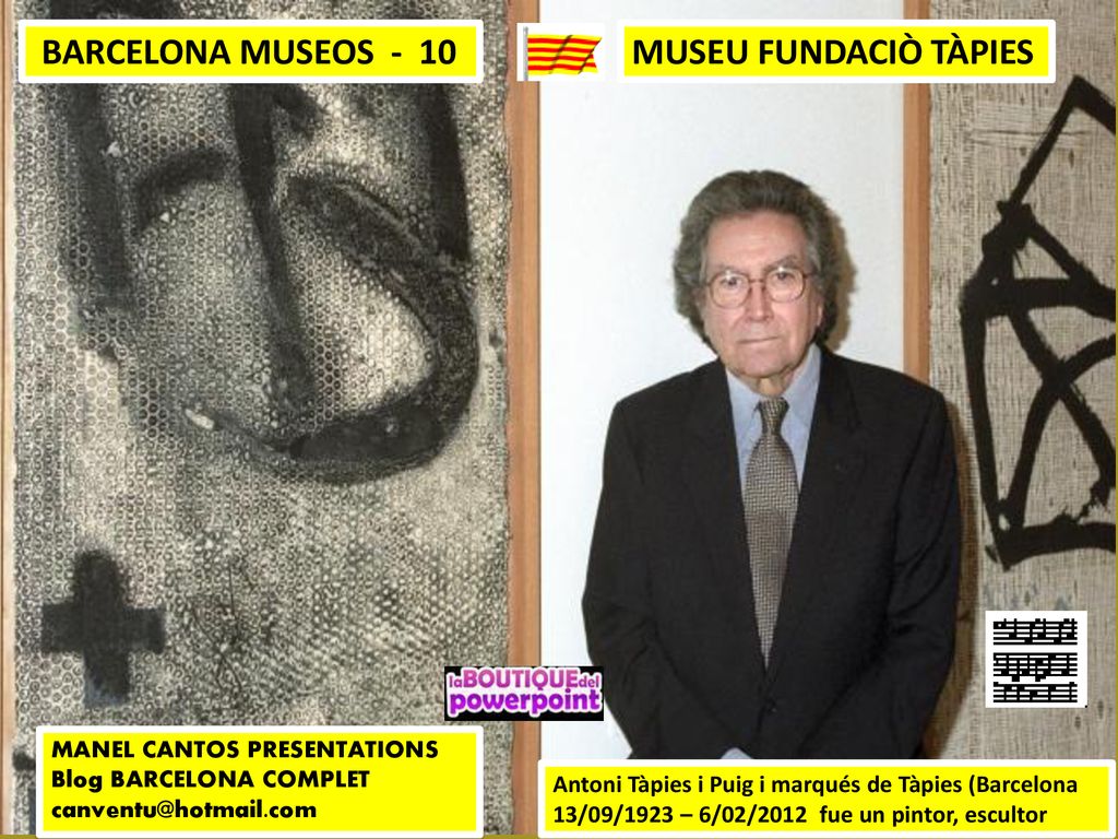 BARCELONA MUSEOS - 10 MUSEU FUNDACIÒ TÀPIES MANEL CANTOS PRESENTATIONS