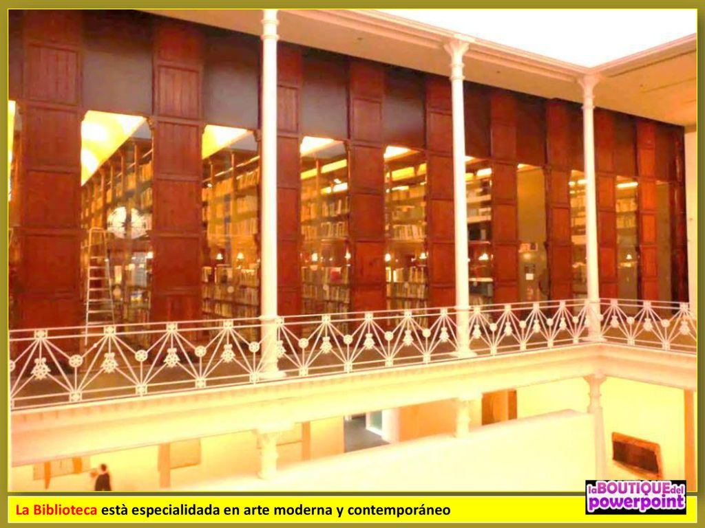 La Biblioteca està especialidada en arte moderna y contemporáneo