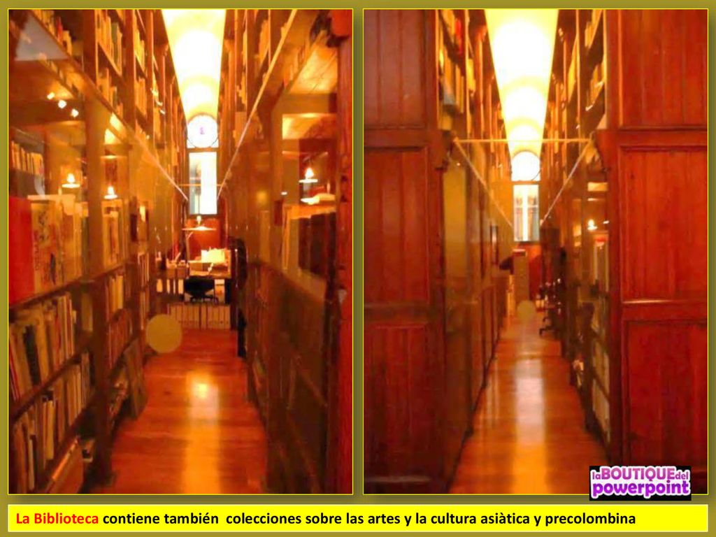 La Biblioteca contiene también colecciones sobre las artes y la cultura asiàtica y precolombina
