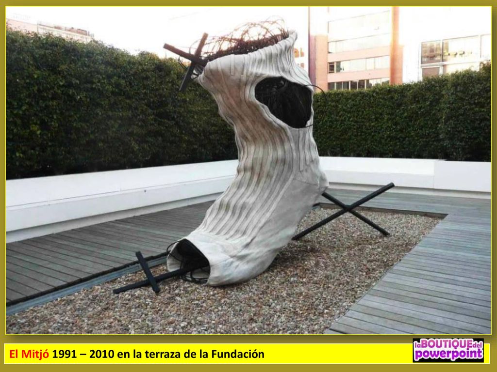 El Mitjó 1991 – 2010 en la terraza de la Fundación