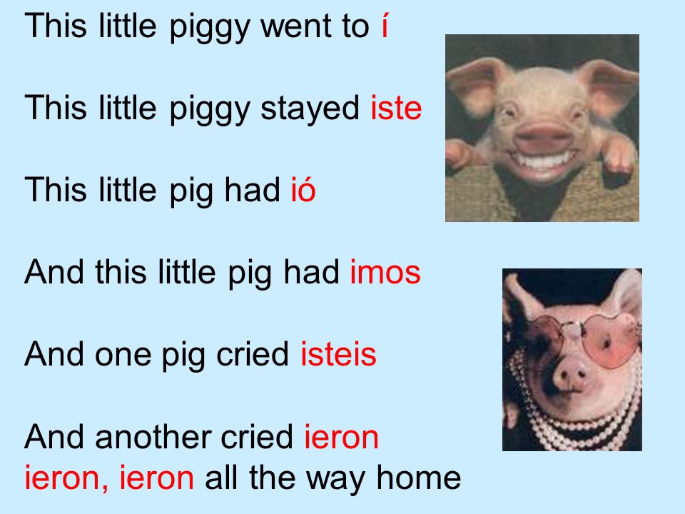 This little piggy went to í