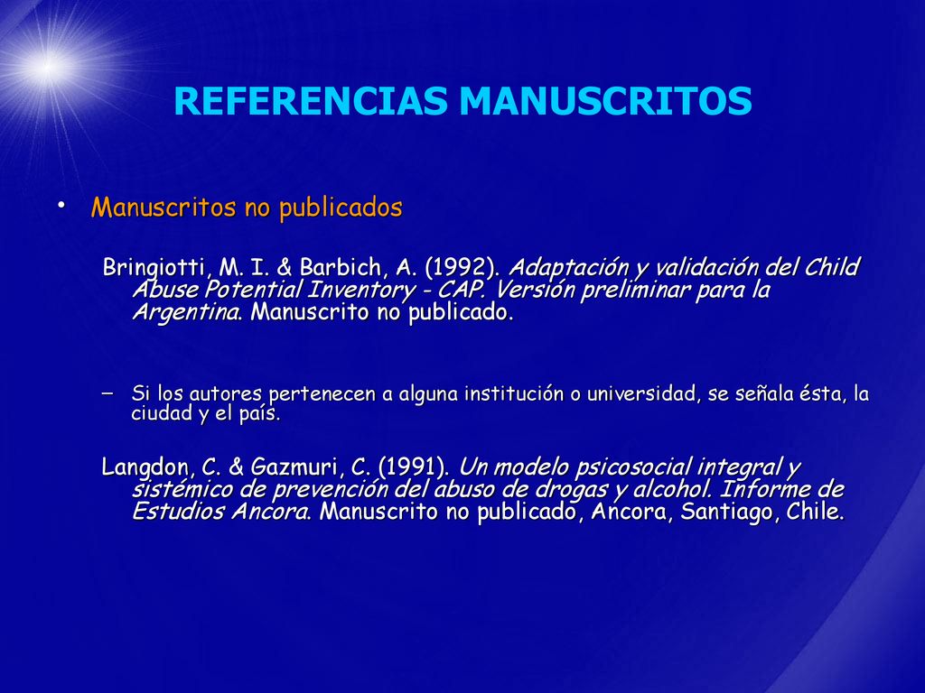 REFERENCIAS MANUSCRITOS